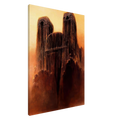 Zdzisław Beksiński Gothic Twin Towers Canvas Print | Dark Fantasy Wall Art