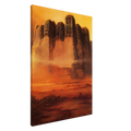 Zdzisław Beksiński Golden Fortress Canvas Print | Gothic Fantasy Wall Art