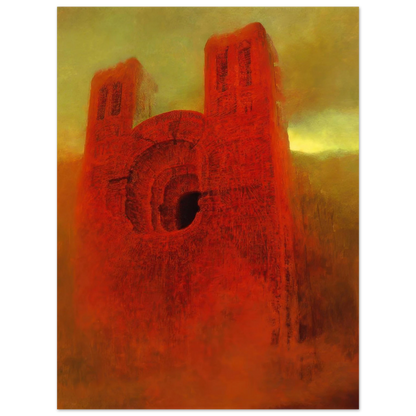 Zdzisław Beksiński, Zdzislaw Beksinski, Beksinski Art, Beksinski Poster, Red Cathedral Art, Gothic Architecture, Dark Surrealism, Surreal Architecture, Gothic Art, Dark Fantasy Art, Polish Art, Gothic Wall Art, Surreal Wall Art