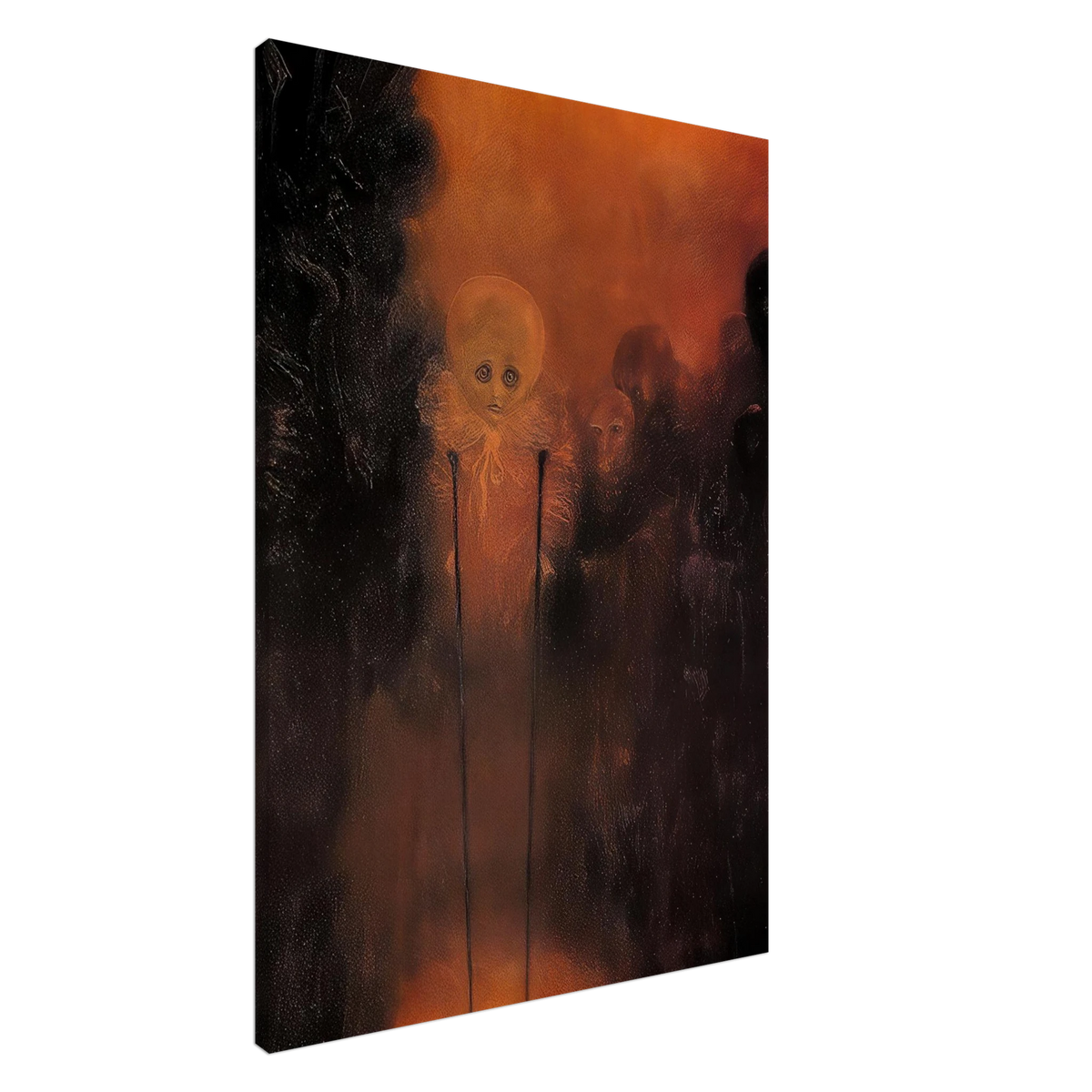 Zdzisław Beksiński, Zdzislaw Beksinski, Beksinski Art, Beksinski Canvas Print, Ghostly Figures Art, Dark Surrealism, Gothic Horror, Surreal Figures, Dark Fantasy Art, Macabre Art, Surreal Canvas Art, Canvas Wall Art, Dark Academia Decor