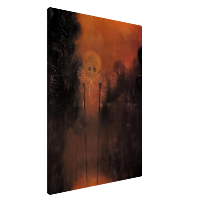 Zdzisław Beksiński, Zdzislaw Beksinski, Beksinski Art, Beksinski Canvas Print, Ghostly Figures Art, Dark Surrealism, Gothic Horror, Surreal Figures, Dark Fantasy Art, Macabre Art, Surreal Canvas Art, Canvas Wall Art, Dark Academia Decor