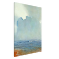 Zdzisław Beksiński Ghostly Sea Fortress Canvas Print | Dreamlike Surreal Art