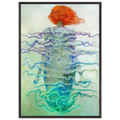 Zdzisław Beksiński Red-Haired Figure Framed Print | Surreal Fine Art